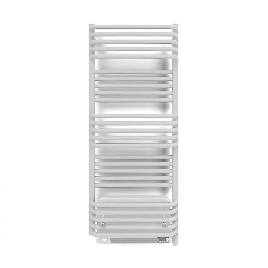 Matisere Sèche-serviette électrique blanc de 1580mm de haut et 600mm de large - 1000 Watt - POL1580/600E8BBLO