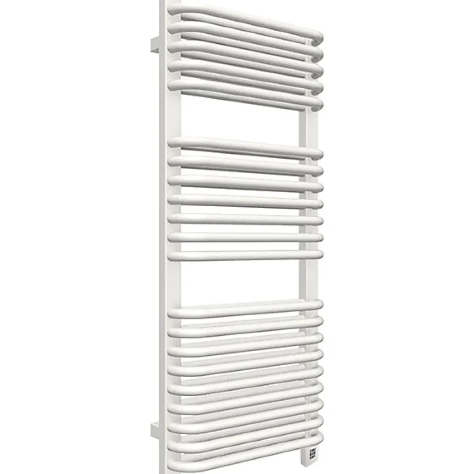 Matisere Sèche-serviette électrique blanc de 1420mm de haut et 440mm de large - 1000 Watt - TYT1420/440SOAE8B