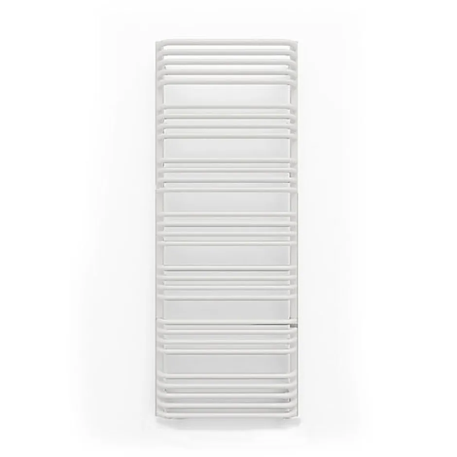 Matisere Sèche-serviette électrique blanc thermostat wifi - HxL 1580x800mm - 1200 Watt - ALE1580/800E8BW
