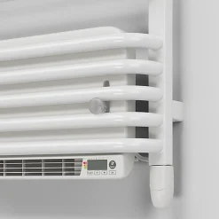 Matisere Sèche-serviette électrique blanc de 1580mm de haut et 700mm de large - 1000 Watt - ALE1580/700E8BBLO