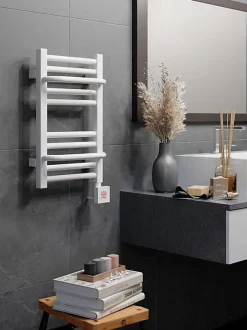 Matisere Sèche-serviette électrique blanc programmable - HxL 500x300mm - 120 Watt - LIM500/300E1BP