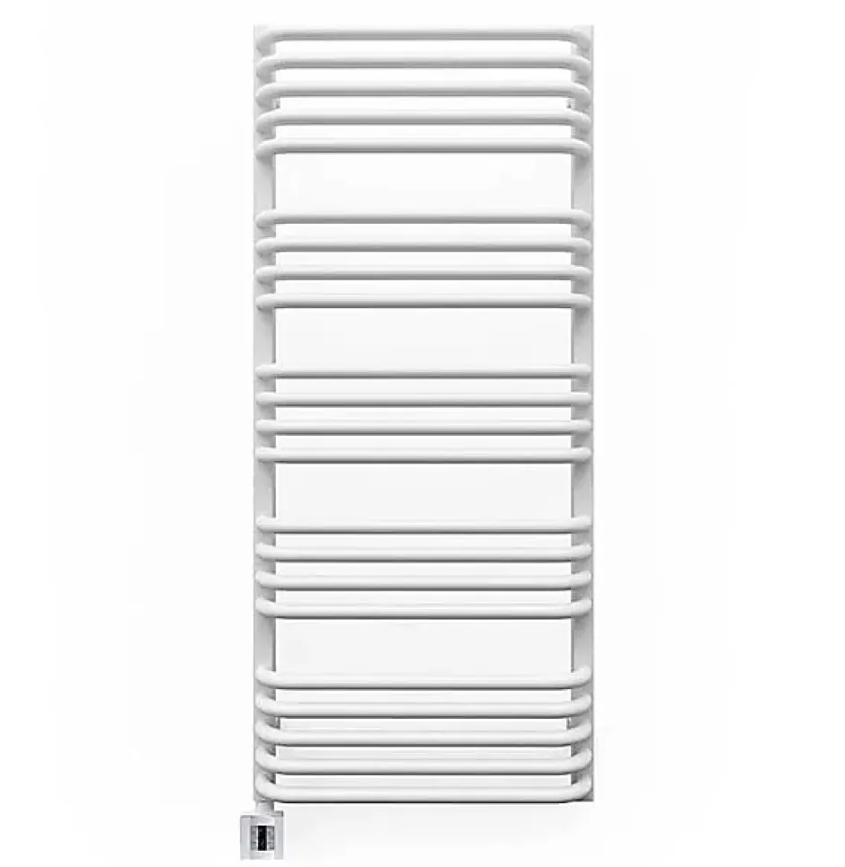 Matisere Sèche-serviette électrique blanc programmable - HxL 1140x600 mm - 800 Watt - ALE1140/600E1BP* Sèche-Serviettes Électrique