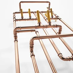 Matisere Sèche-serviette électrique cuivré de 923mm de haut et 431mm de large - 300 Watt - PAJ923/431E8SOA