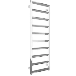Matisere Sèche-serviette électrique chromé - (HxL) 1600x600mm - 600 (Watts) - 600 Watt - DIA1600-600E8CRO* Sèche-Serviettes Électrique