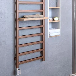 Matisere Sèche-serviette électrique cuivré - (HxL) 720x500 mm - 300 (Watts) - 300 Watt - SIM720-500E8COP