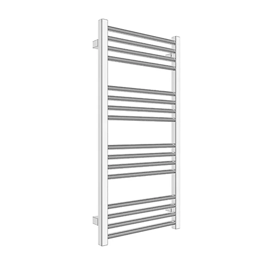 Matisere Sèche-serviette électrique chromé - (HxL) 1620x580 mm - 600 Watt - 600 Watt - FIO1620-580E1CRO* Sèche-Serviettes Électrique