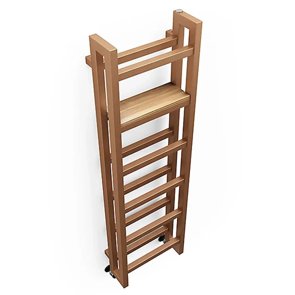 Matisere Sèche-serviette électrique cuivré - (HxL) 1150x300mm - 500 (Watts) - 500 Watt - STA1150-300E1BCO