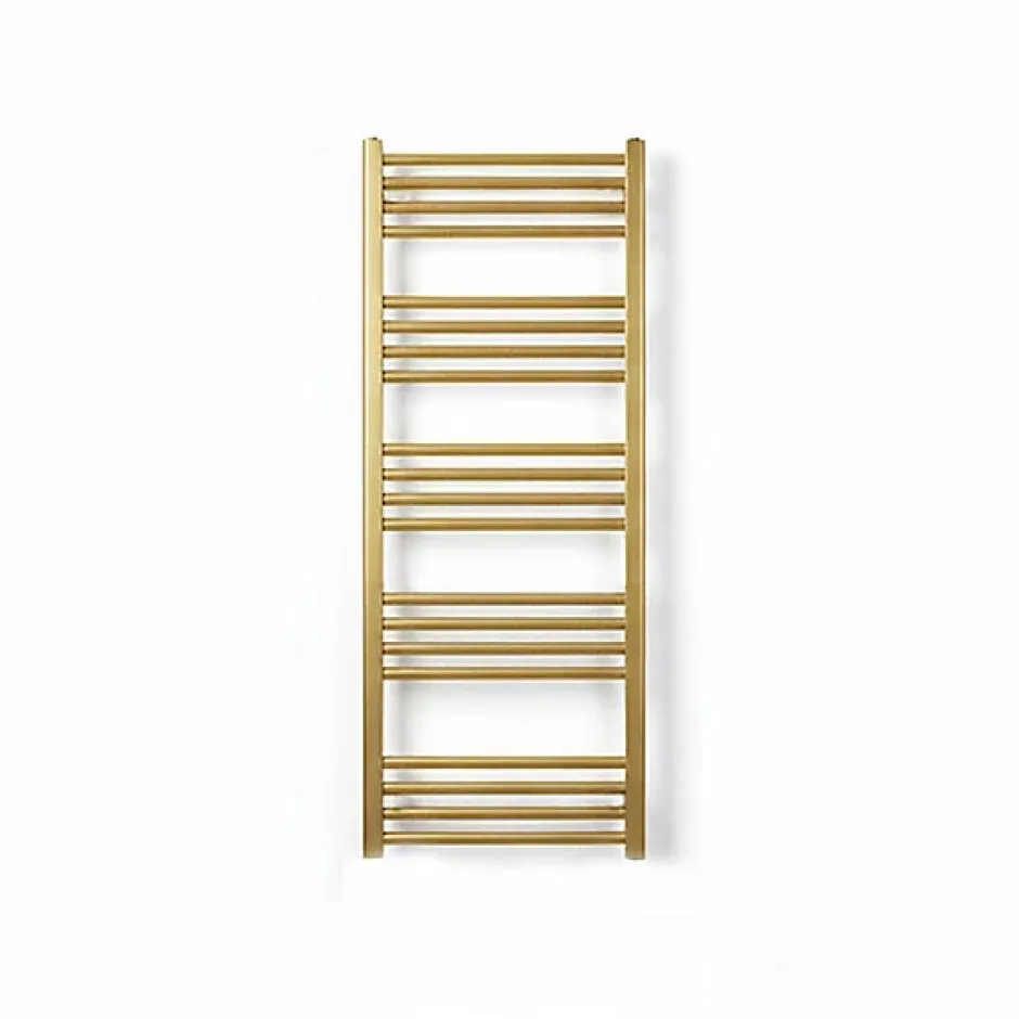 Matisere Sèche-serviette électrique doré de 1140mm de haut et 630mm de large - 600 Watt - FIO1140/630E8BRA* Sèche-Serviettes Électrique
