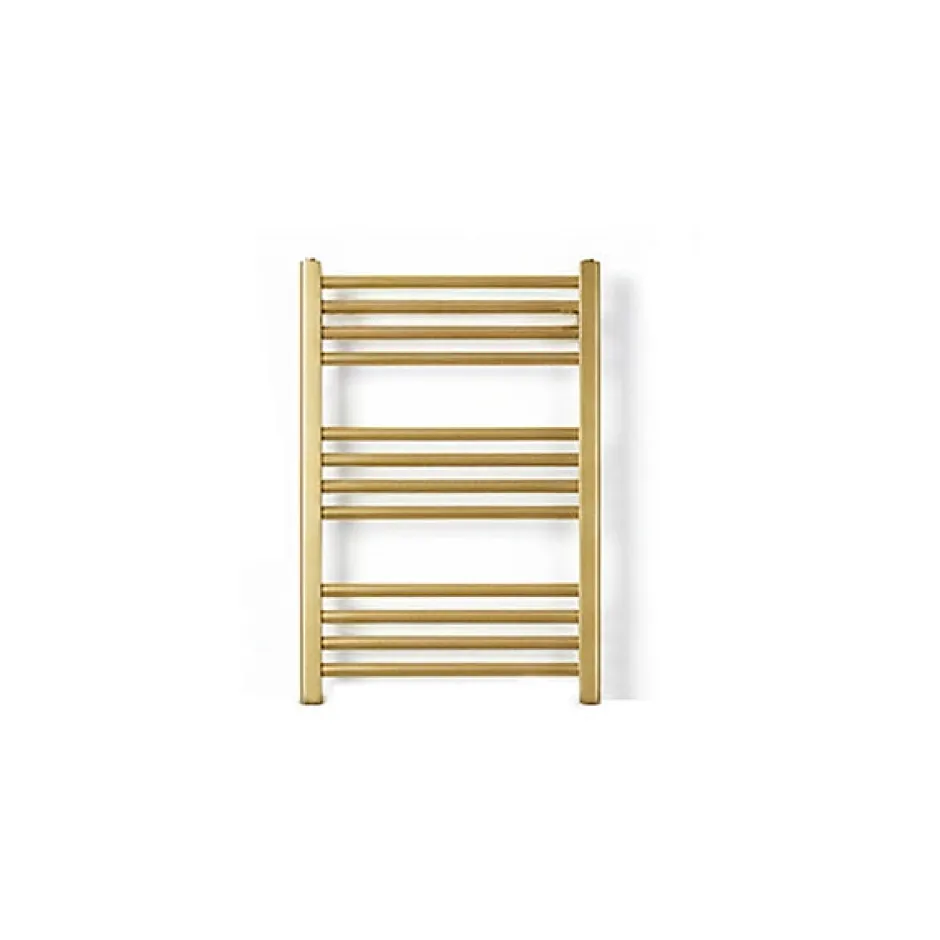 Matisere Sèche-serviette électrique doré de 660mm de haut et 530mm de large - 300 Watt - FIO660/530E1BRA