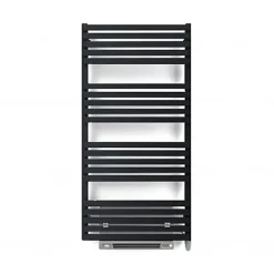 Matisere Sèche-serviette électrique noir de 1185mm de haut et 600mm de large - 1000 Watt - QUA1185/600SE8NBLO* Sèche-Serviettes Soufflant