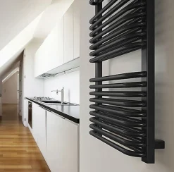 Matisere Sèche-serviette électrique noir de 820mm de haut et 640mm de large - 800 Watt - TYT820/640E8NBLO* Sèche-Serviettes Soufflant