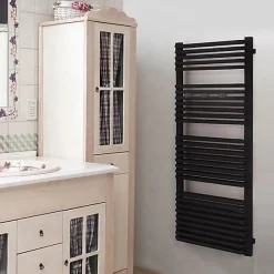 Matisere Sèche-serviette électrique noir de 820mm de haut et 640mm de large - 800 Watt - TYT820/640E8NBLO* Sèche-Serviettes Soufflant