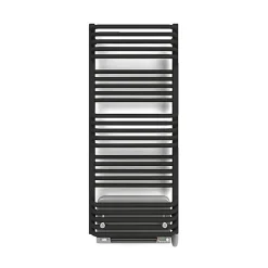 Matisere Sèche-serviette électrique noir de 1180mm de haut et 600mm de large - 800 Watt - POL1180/600E8NBLO* Sèche-Serviettes Soufflant