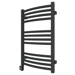 Matisere Sèche-serviette électrique noir de 660 mm de haut et 400 mm de large - 300 Watt - LEN660/400E1N* Sèche-Serviettes Électrique