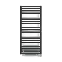 Matisere Sèche-serviette électrique noir de 1140mm de haut et 600mm de large - 800 Watt - ALE1140/600E8NBLO* Sèche-Serviettes Soufflant