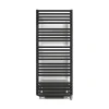Matisere Sèche-serviette électrique noir de 1180mm de haut et 500mm de large - 600 Watt - POL1180/500E8NBLO