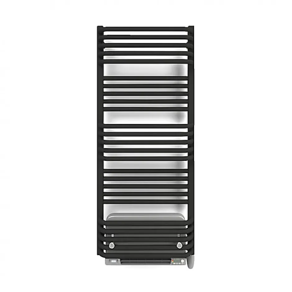 Matisere Sèche-serviette électrique noir de 1580mm de haut et 500mm de large - 800 Watt - POL1580/500E8NBLO