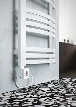 Matisere Sèche-serviette électrique programmable blanc - HxL 1760x600mm - 1000 Watt - DEX1760/600E8BP* Sèche-Serviettes Électrique