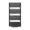 Matisere Sèche-serviette électrique soufflant noir - HxL 1185x500 - 1000 Watt - QUA1185/500SE8NBLO