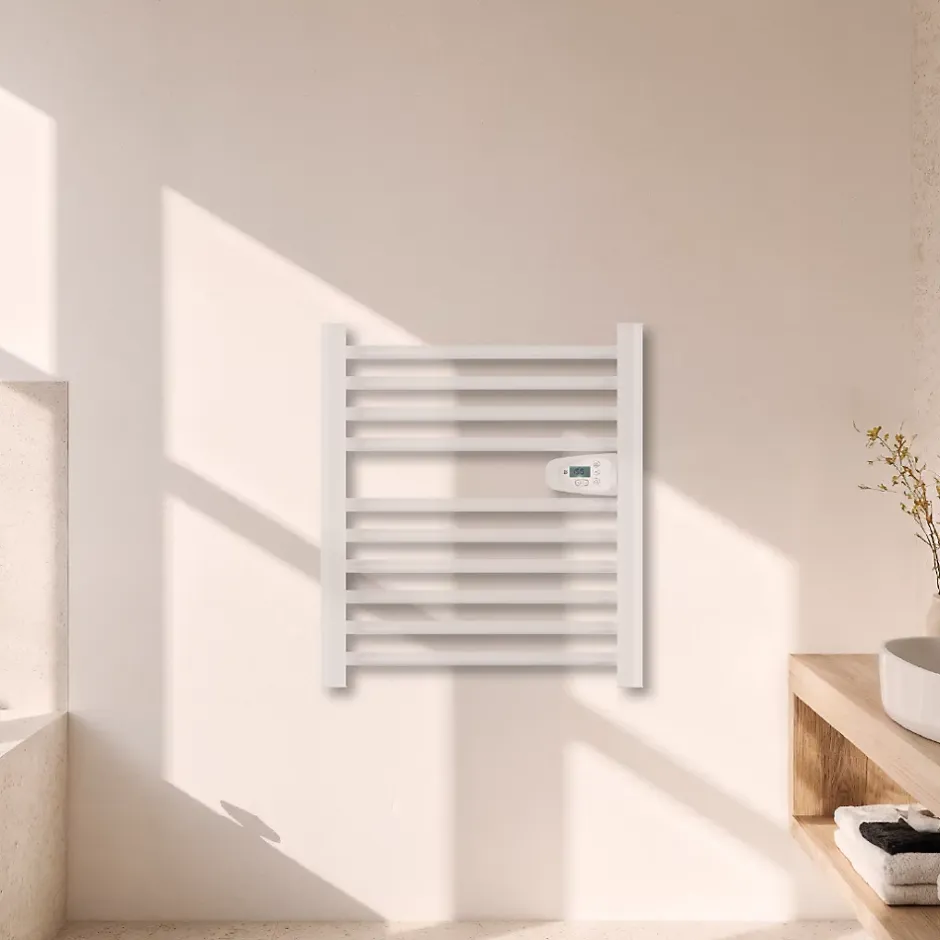 Bestherm Sèche-serviette électrique sans fluide 300W H.62xL54cm HESTIA blanc* Sèche-Serviettes Mixte