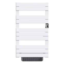 Bestherm Sèche-serviette électrique sans fluide avec soufflerie 500W+1000W H.108,4xL60cm HANAE blanc