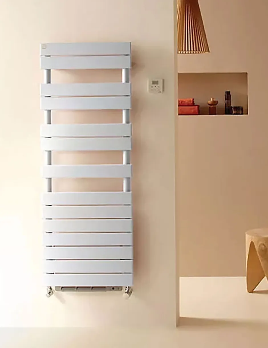 Matisere Sèche-serviette électrique soufflant blanc - HxL 1402x500mm - 500 Watt - ROE-140-050/IFS/B