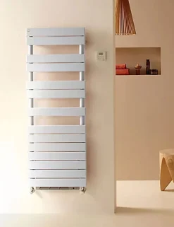 Matisere Sèche-serviette électrique soufflant blanc - HxL 884x500mm - 500 Watt - ROE-090-050/IFS/B* Sèche-Serviettes Soufflant