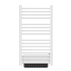 Bestherm Sèche-serviette électrique sans fluide avec soufflerie 500W+1000W H.100,5xL54cm HESTIA blanc