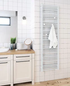 Matisere Sèche-serviette mixte blanc - (HxL) 1860x630mm - 1000 Watt - 960 Watt - FIO1860-630V2B