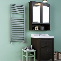 Matisere Sèche-serviette mixte blanc - (HxL) 1660x400mm - 600 Watt - 617 Watt - LUK1660-400Z1B* Sèche-Serviettes Mixte