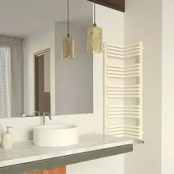 Matisere Sèche-serviette mixte blanc de 465mm de haut et 350mm de large - 245 Watt - INC465/350V2B