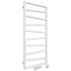 Matisere Sèche-serviette mixte blanc - (HxL) 1310x500mm - 600 Watt - 490 Watt - ZIG1310-500Z8B