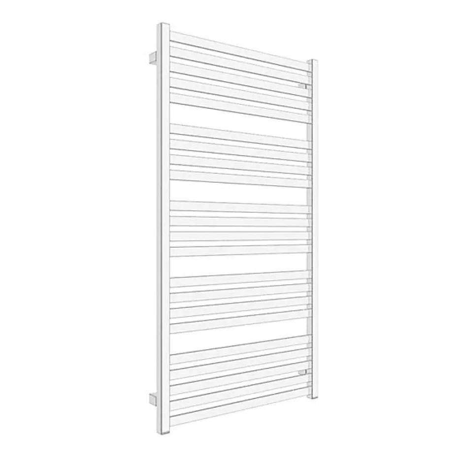Matisere Sèche-serviette mixte chromé de 600mm de haut / 430mm de large - 156 Watt - MAR600/430V2CRO