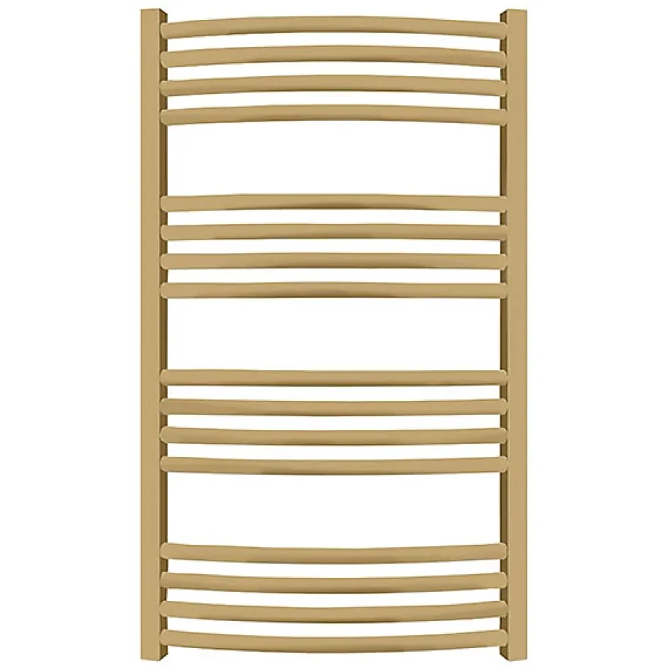 Matisere Sèche-serviette mixte doré de 900mm de haut et 500mm de large - 394 Watt - LEN900/500V2BRA