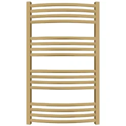 Matisere Sèche-serviette mixte doré de 660mm de haut et 436mm de large - 262 Watt - LEN660/436V2BRA