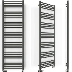 Matisere Sèche-serviette mixte gris de 1380mm de haut 630mm de large - 711 Watt - FIO1380/630Z8RGY* Sèche-Serviettes Mixte