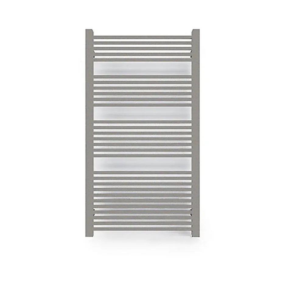 Matisere Sèche-serviette mixte gris métal de 1710mm de haut et 230mm de large - 425 Watt - MIK1710/230Z8MAV