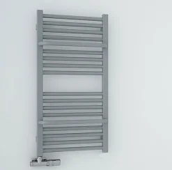 Matisere Sèche-serviette mixte gris de 500mm de haut et 700mm de large - 324 Watt - LIM500/700V27042