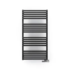 Matisere Sèche-serviette mixte noir - (HxL) 870x450 mm - 400 Watt - 402 Watt - QUA870-450SV2N* Sèche-Serviettes Mixte