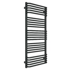 Matisere Sèche-serviette mixte noir - (HxL) 1180x500 mm - 600 Watt - 650 Watt - POL1180-500V2N* Sèche-Serviettes Mixte