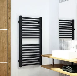 Matisere Sèche-serviette mixte noir - (HxL) 820x700 mm - 500 Watt - 547 Watt - LIM820-700Z1N* Sèche-Serviettes Mixte