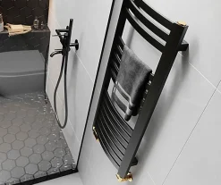 Matisere Sèche-serviette mixte noir - (HxL) 860x400 mm - 400 Watt - 369 Watt - DEX860-400Z8N* Sèche-Serviettes Mixte