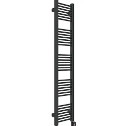 Matisere Sèche-serviette mixte noir - (HxL) 1210x230 mm - 300 Watt - 308 Watt - MIK1210-230V2N* Sèche-Serviettes Mixte