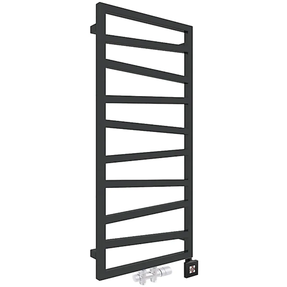 Matisere Sèche-serviette mixte noir - (HxL) 1070x500 mm - 400 Watt - 406 Watt - ZIG1070-500Z8N
