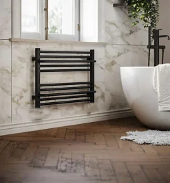 Matisere Sèche-serviette mixte noir - (HxL) 500x500 mm - 200 Watt - 241 Watt - LIM500-500Z8N* Sèche-Serviettes Mixte