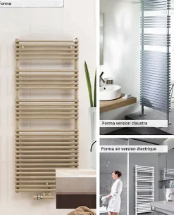 Matisere Sèche-serviette soufflant électrique blanc - HxL : 986x496mm - 500 Watt - LFE-090-50/IFS/B