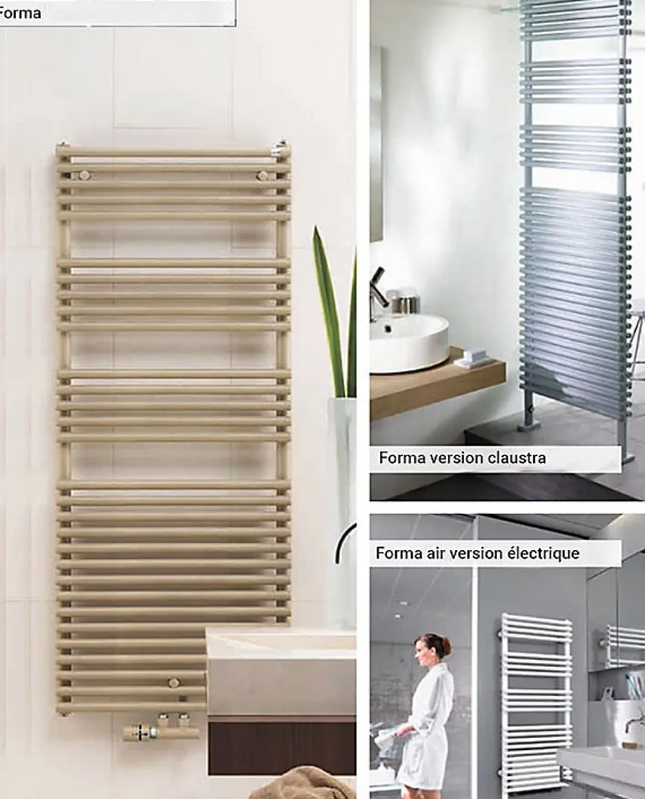Matisere Sèche-serviette soufflant électrique blanc - HxL : 986x496mm - 500 Watt - LFE-090-50/IFS/B