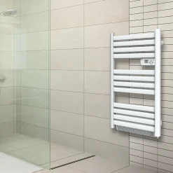 Sèche-serviettes avec soufflerie Mestia blanc 500W + soufflerie 1000W* Sèche-Serviettes Soufflant