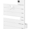 Atlantic Sèche-serviettes connecté Nefertiti avec soufflerie mât à droite 1500W blanc brillant - - 850051* Sèche-Serviettes Mixte