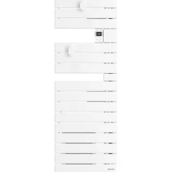Atlantic Sèche-serviettes connecté Nefertiti étroit mât gauche 600W blanc brillant - - 850609